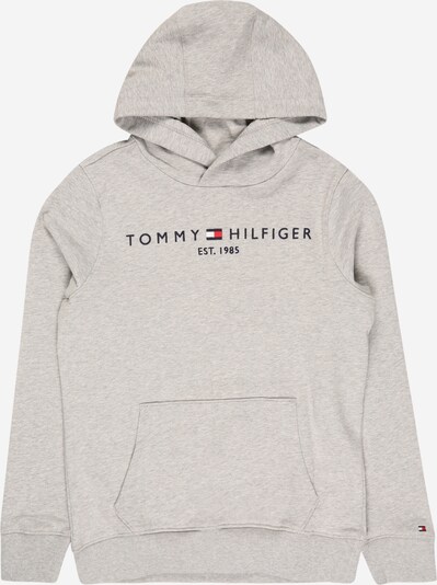 TOMMY HILFIGER Mikina - noční modrá / šedý melír / světle červená / bílá, Produkt