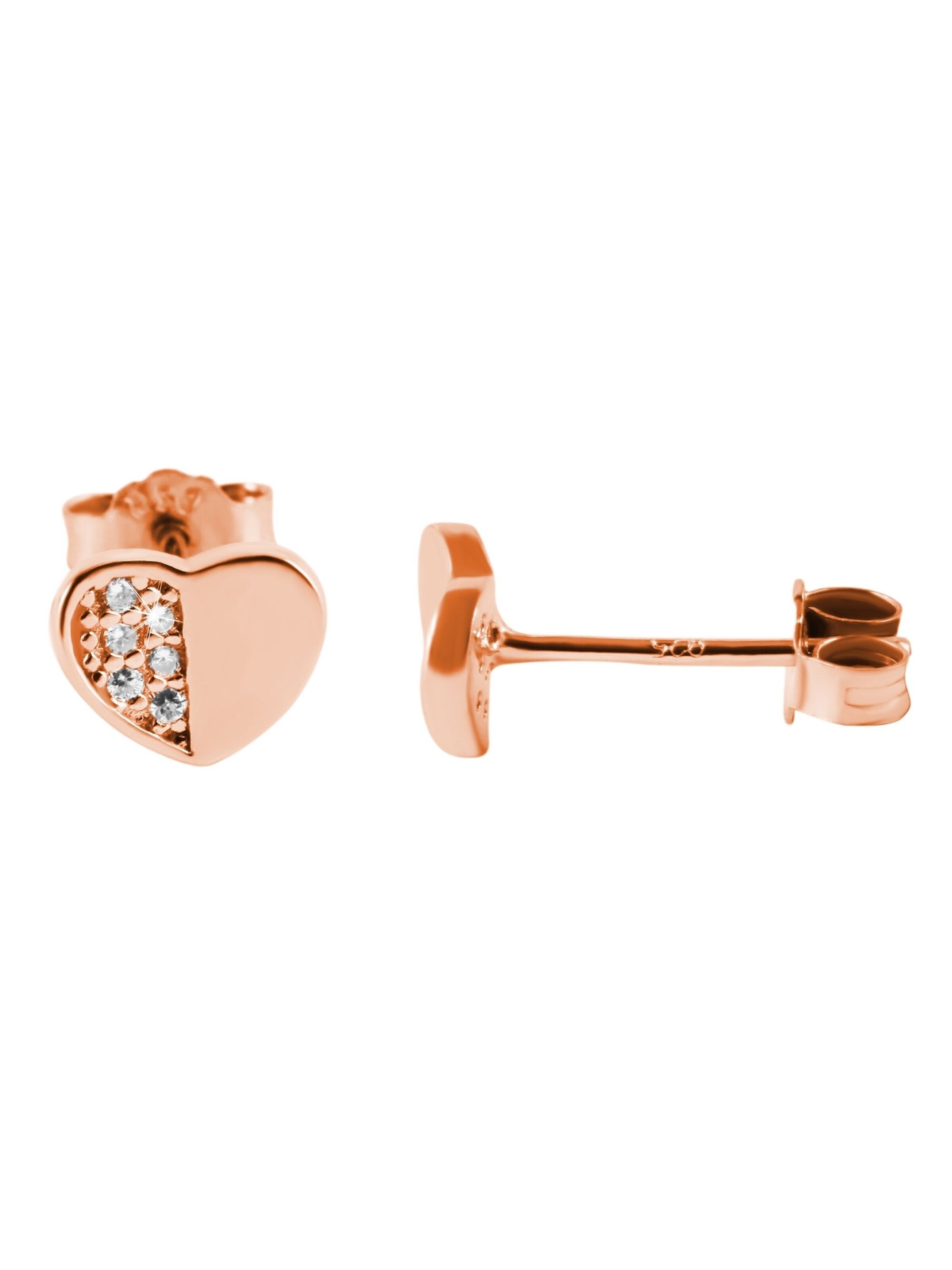 Akzent Earrings '"Heidi" aus 925 Sterlingsilber, rhodiniert, langlebig' in Gold: front