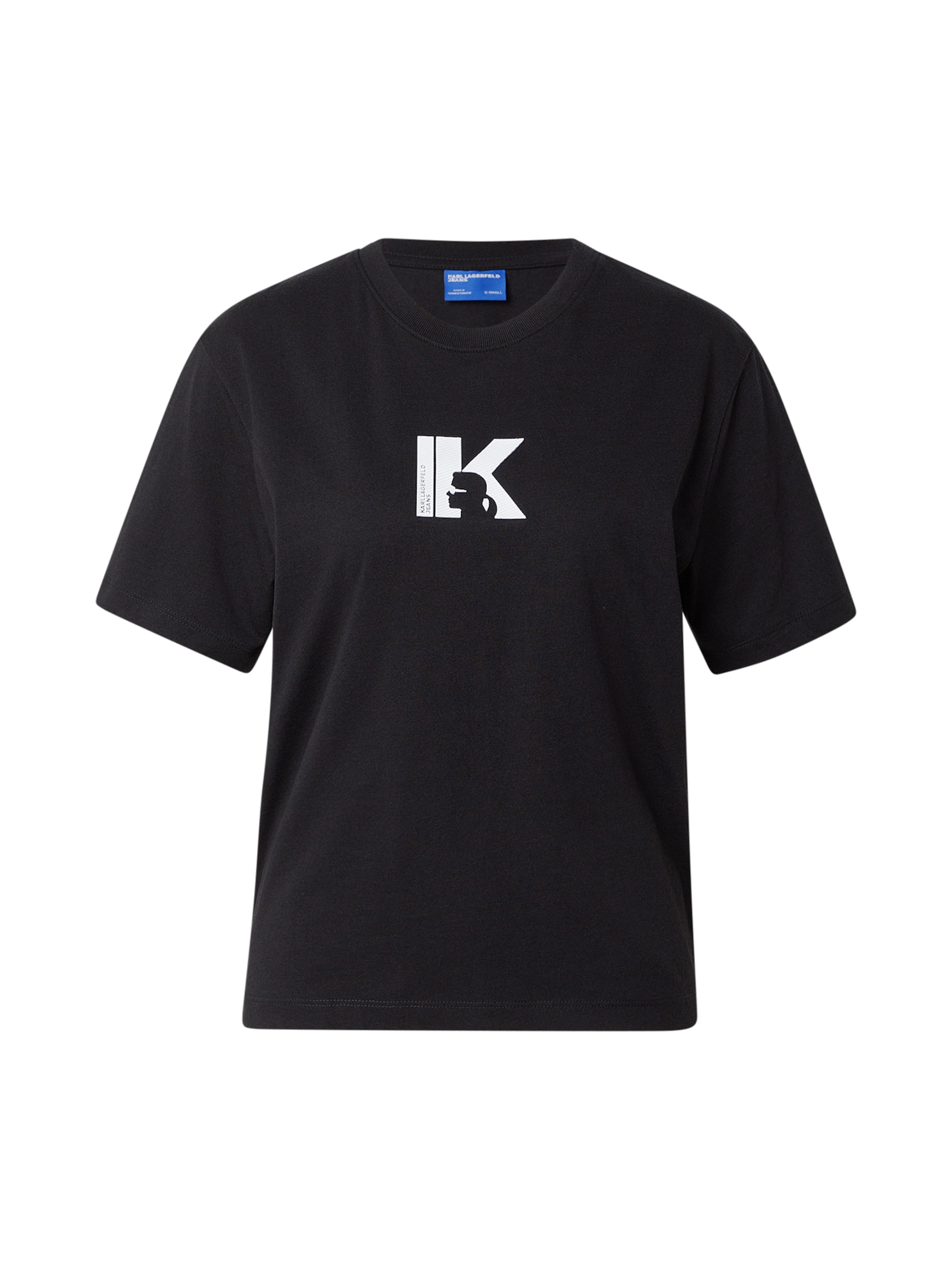 Maglietta di KARL LAGERFELD JEANS in nero: frontale