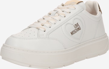 balta Love Moschino Sportbačiai be auliuko 'BOLD40': priekis