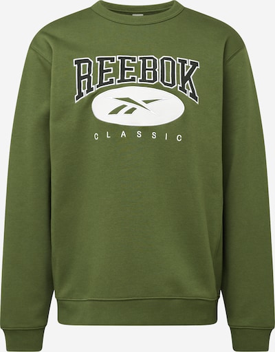 Reebok Urheilullinen collegepaita värissä vihreä / musta / valkoinen, Tuotenäkymä