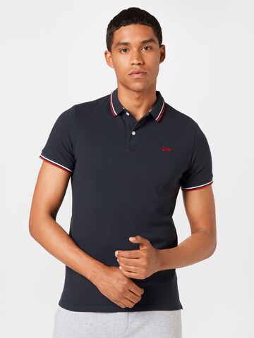 Superdry Poloshirt in Schwarz: predná strana