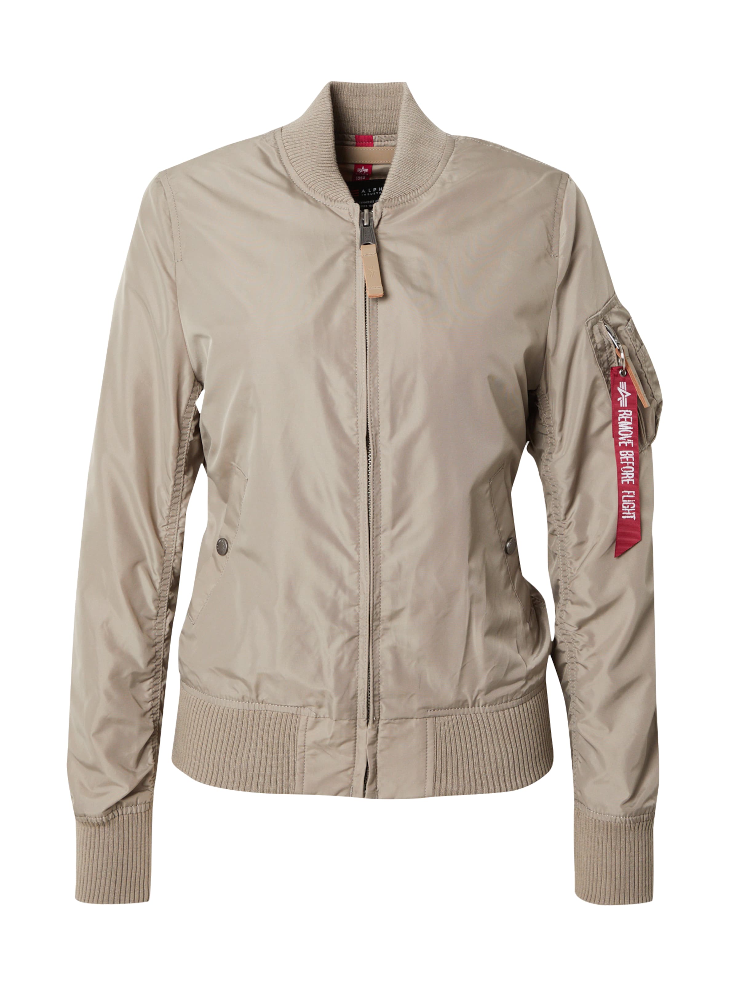 ALPHA INDUSTRIES Átmeneti dzseki 'MA-1 TT' - bézs: elől