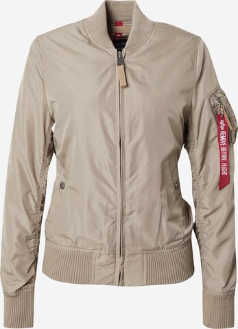 Veste mi-saison ALPHA INDUSTRIES en beige : devant