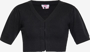 MYMO Knit Cardigan in Black: front