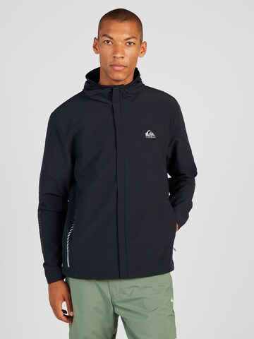 QUIKSILVER Trainingsjack 'QUIK MILE' in Zwart: voorkant