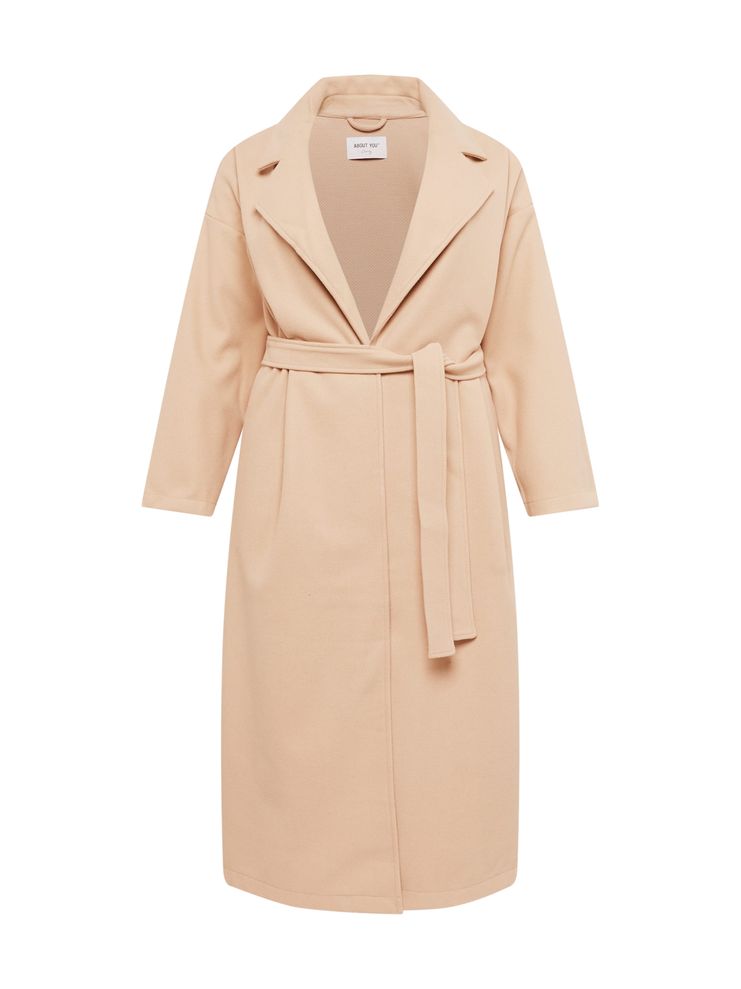 ABOUT YOU Curvy Ανοιξιάτικο και φθινοπωρινό παλτό 'Giulia' σε μπεζ: μπροστά