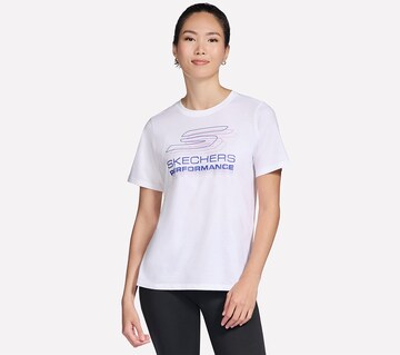 SKECHERS Performance Shirt in White: front