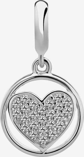 Lucardi Anhänger 'Elegant leger' in silber / transparent, Produktansicht