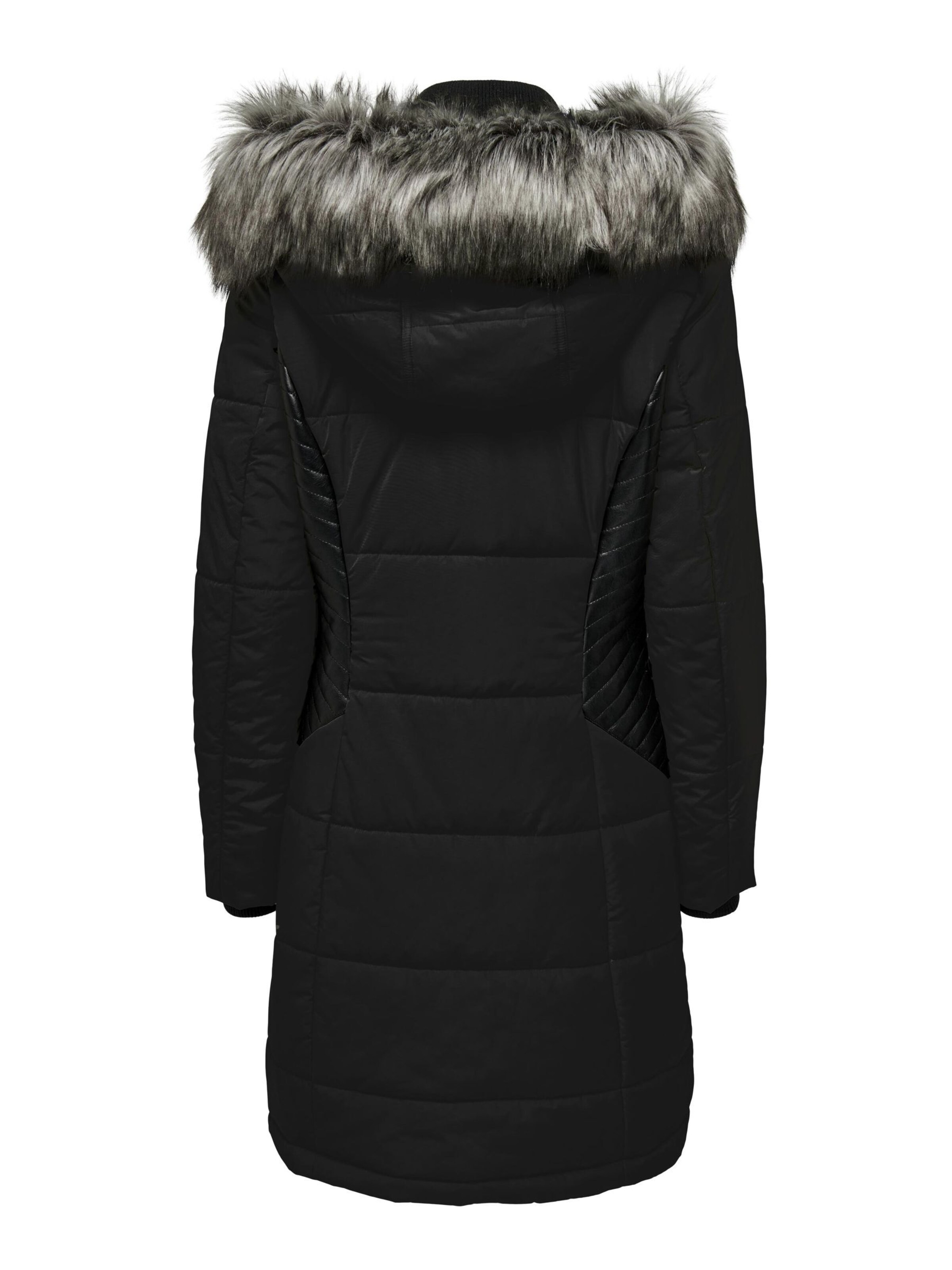 ONLY Wintermantel in Zwart