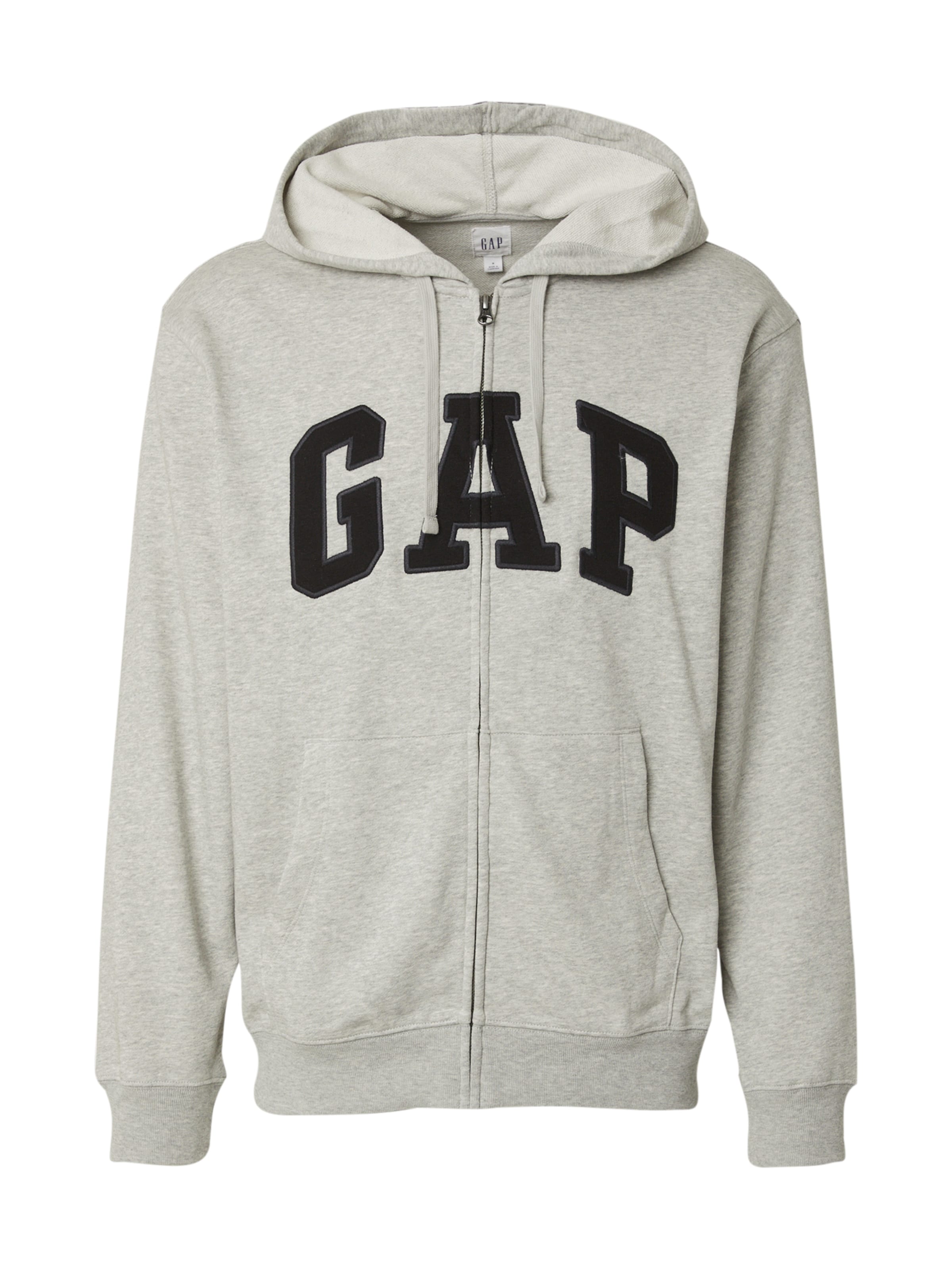 GAP Sweat jacket 'HERITAGE' in Grey: front