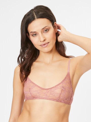 ETAM Bralette Bra in Pink: front