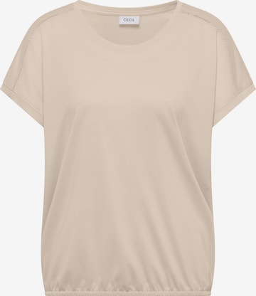 CECIL T-Shirt in Beige: Vorderseite