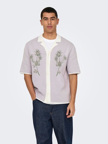 Only & Sons Cardigan 'ONSRun' i lilla: forside