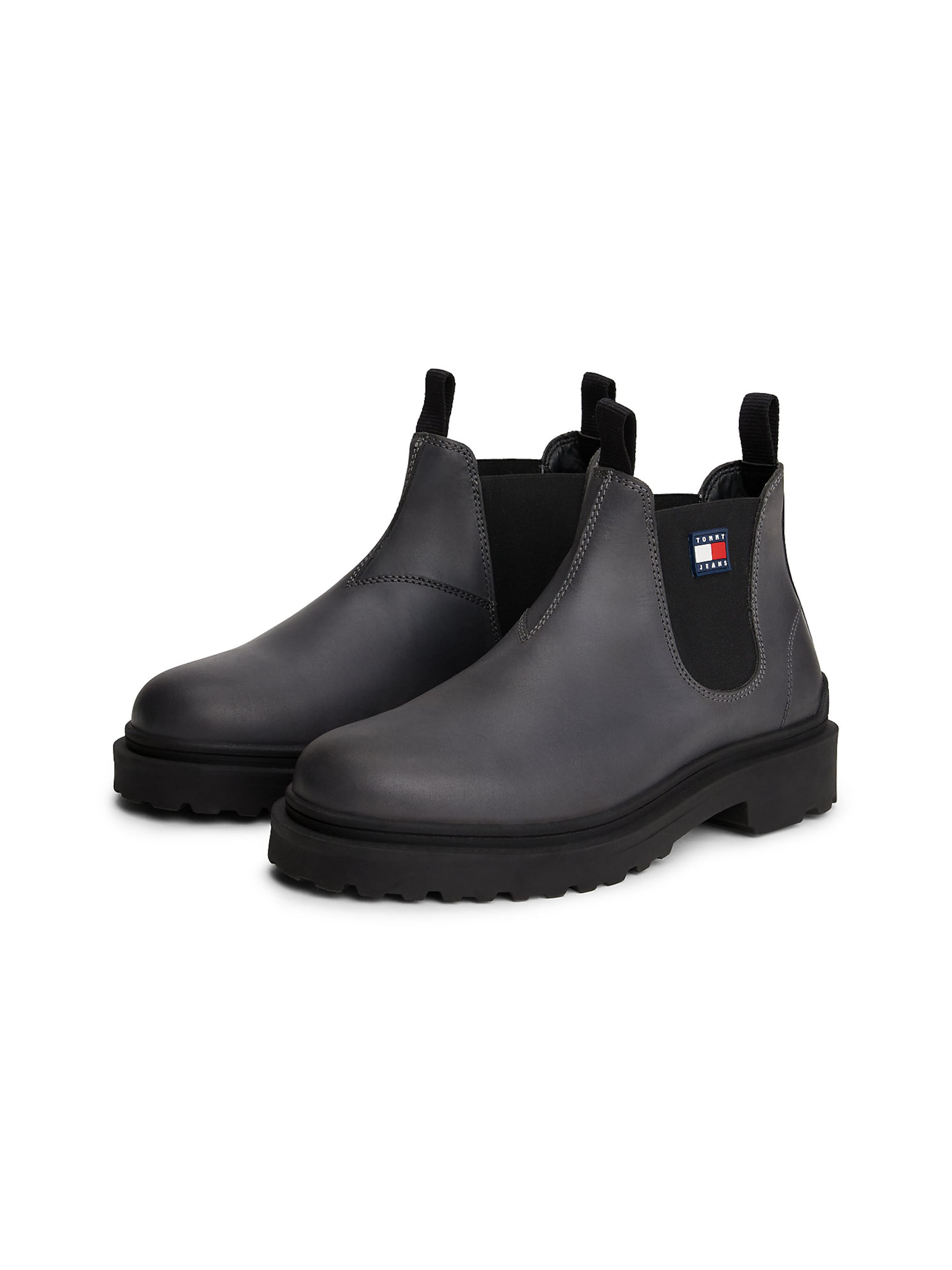 Tommy Jeans Chelsea boots in Zwart