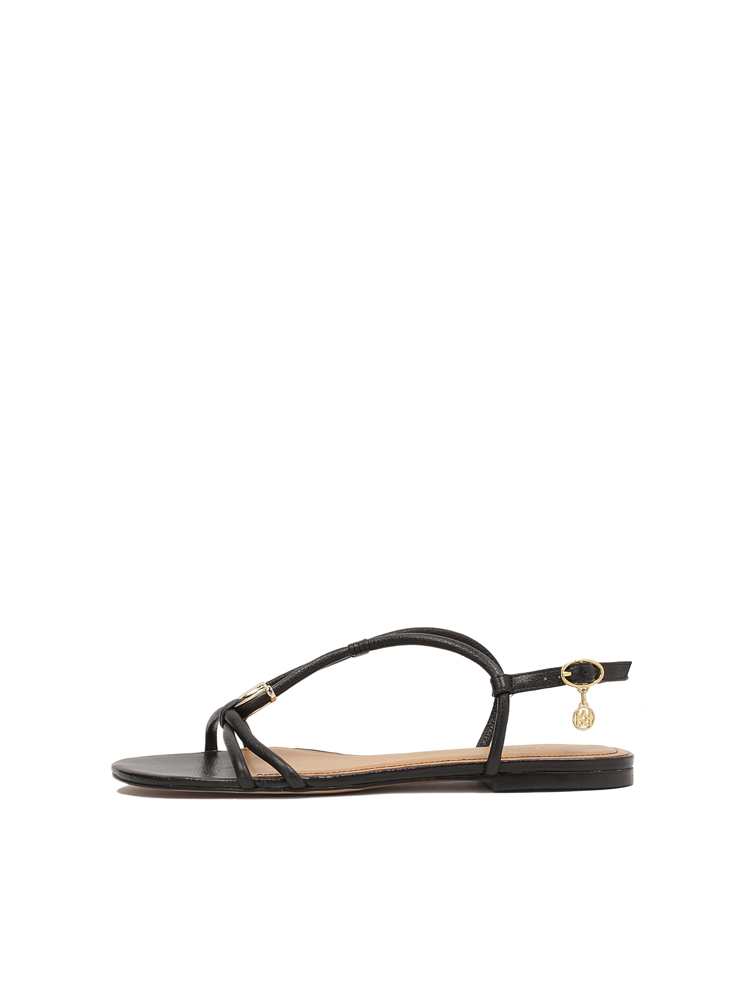 Kazar Sandals in Black: front