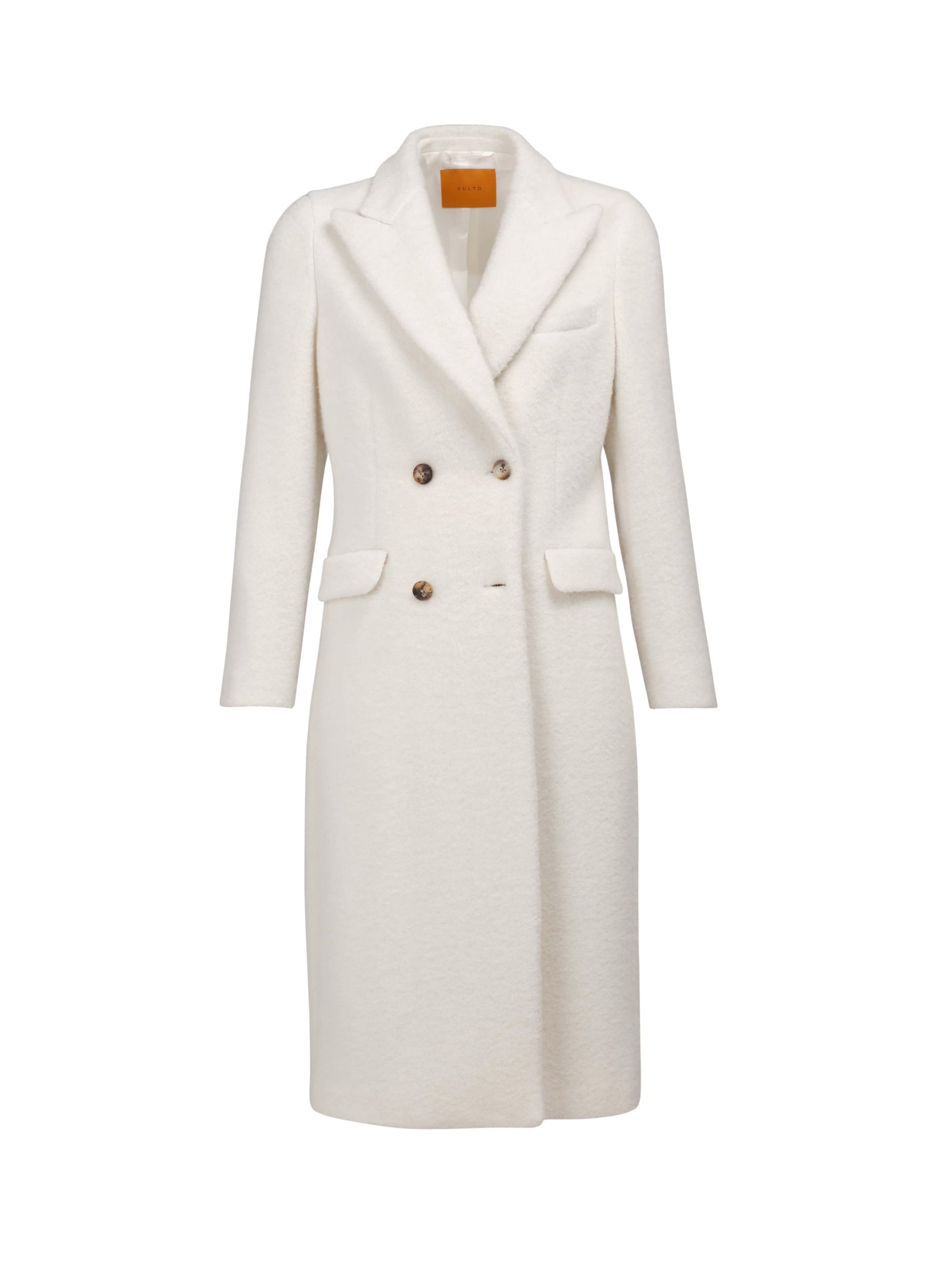 Vulto Wintermantel 'White Alpaca Double-Breasted Coat'‌ in weiß, Produktansicht