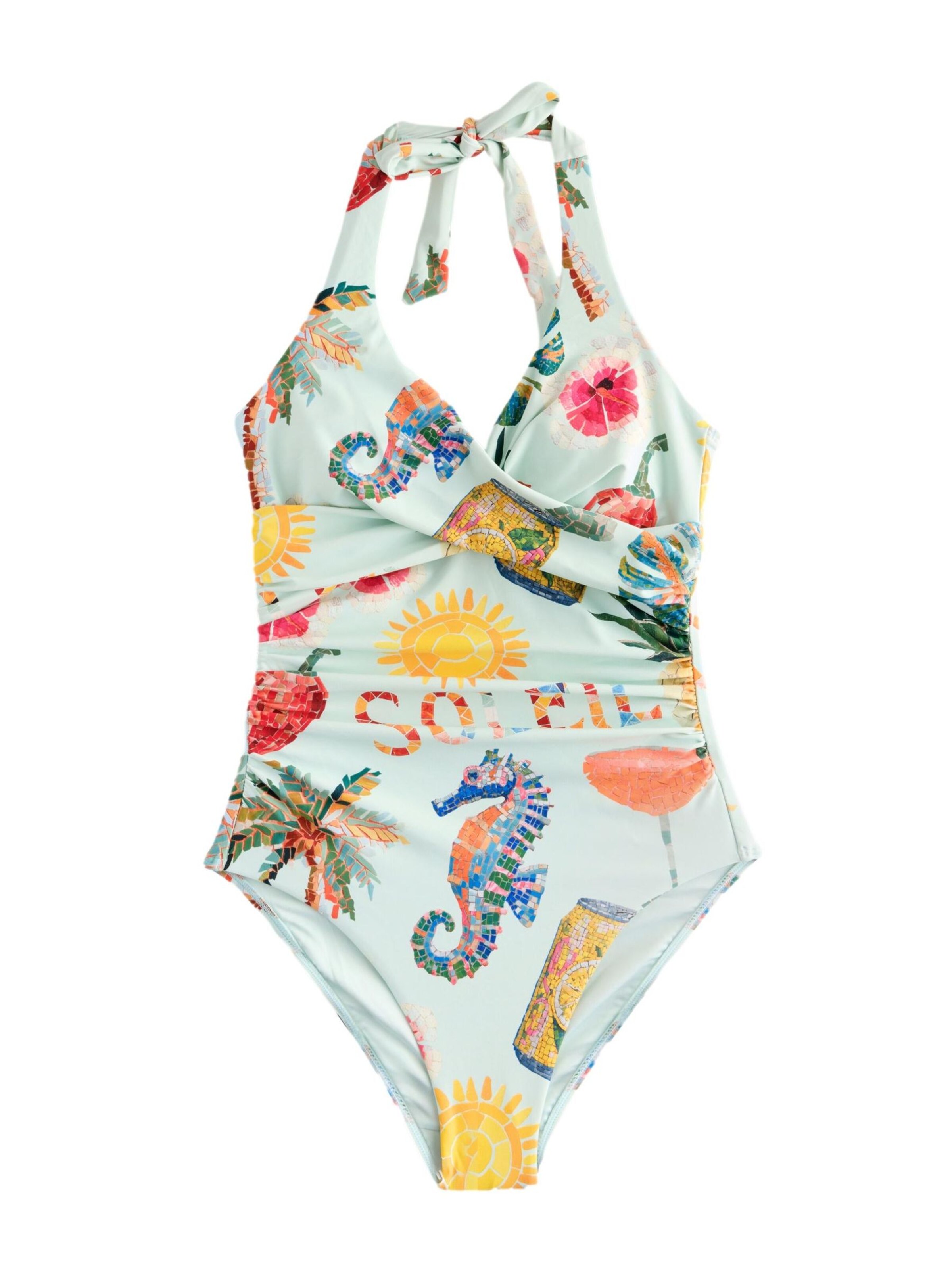 Next Swimsuit in Green: front