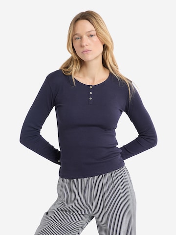 ETAM Pajama Shirt 'Holga' in Blue: front