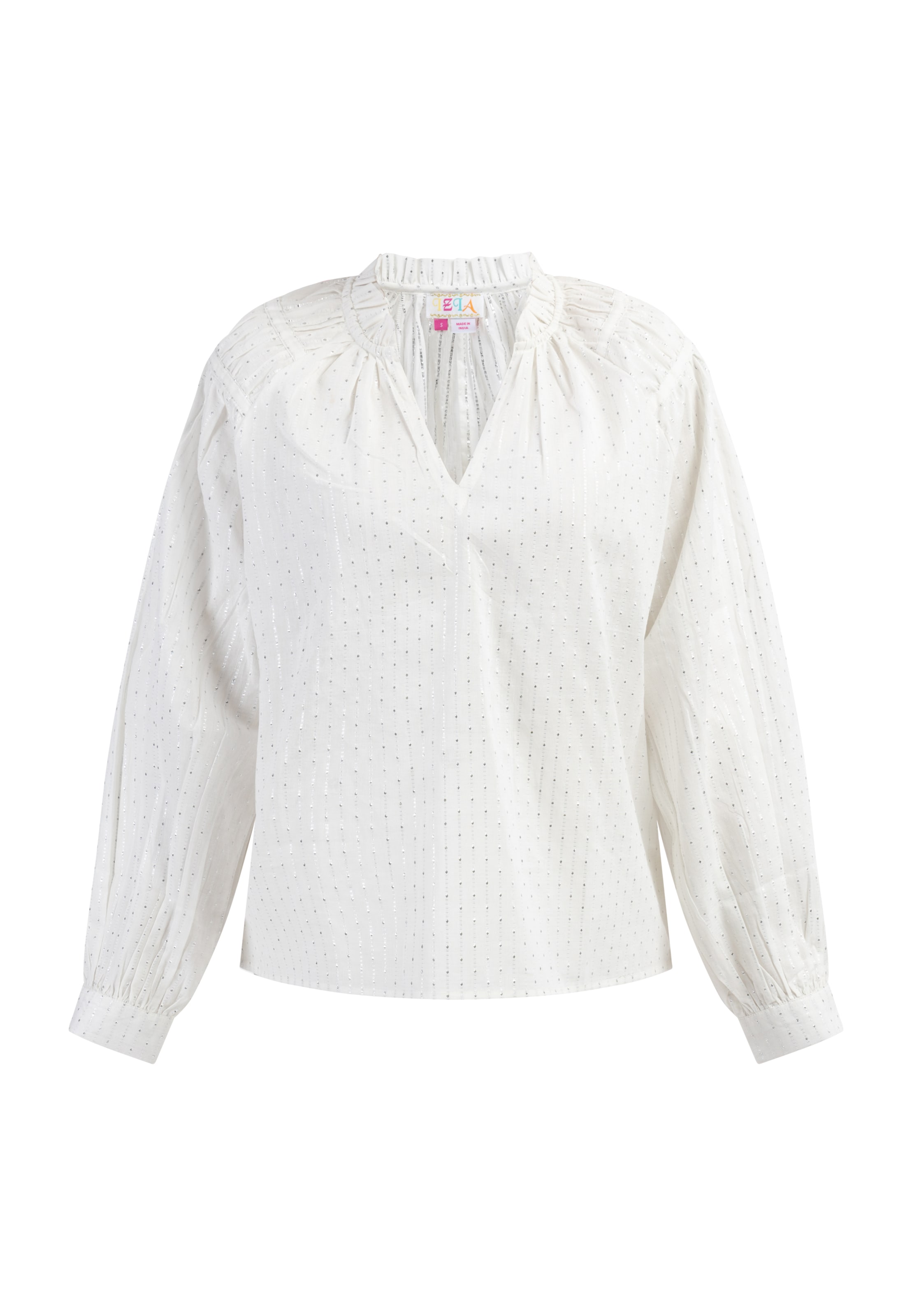 IZIA Μπλούζα 'Lomasi' σε λευκό: μπροστά