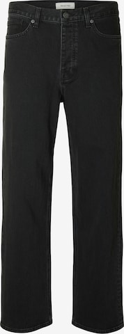 SELECTED Loosefit Farkut värissä musta: etupuoli