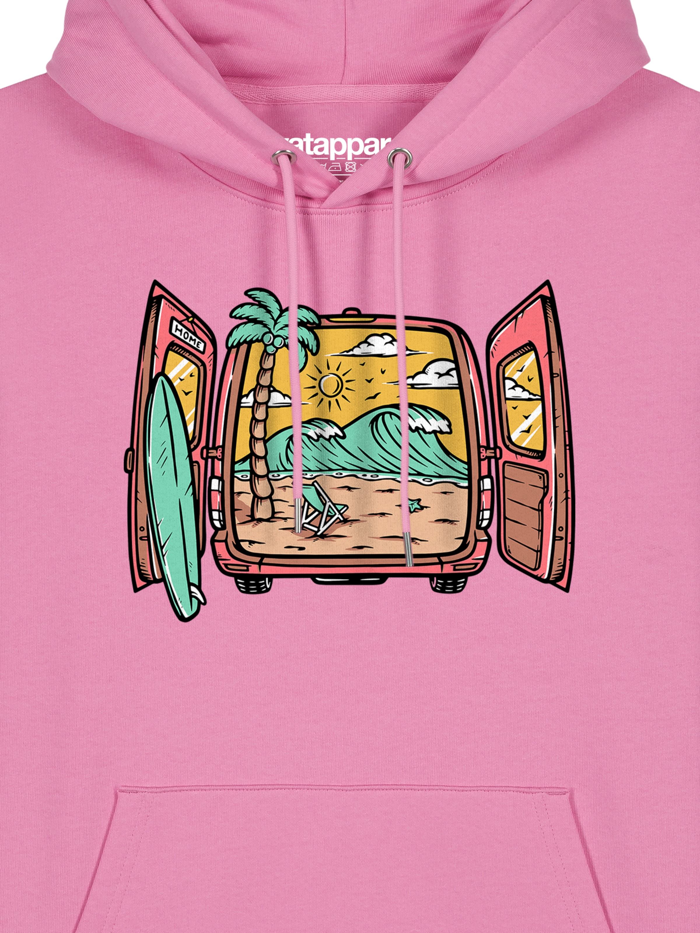 Sweat-shirt 'Surf And Beach' Watapparel en rose