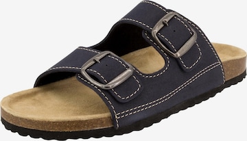 SUPERSOFT by Indigo Mules 'Classic' in Blue: front