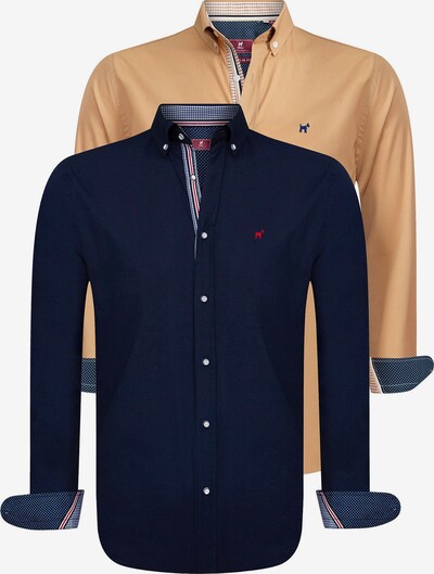 Camicia Williot di colore blu / albicocca / rosso, Visualizzazione prodotti