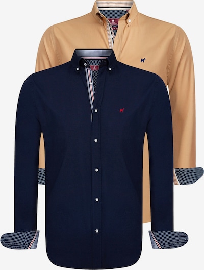 Camicia Williot di colore blu / albicocca / rosso, Visualizzazione prodotti