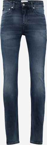 Calvin Klein Jeans Slimfit Jeans in Blauw: voorkant