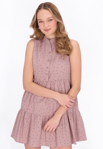 Robe-chemise 'Young Fashion' MYMO en violet : devant