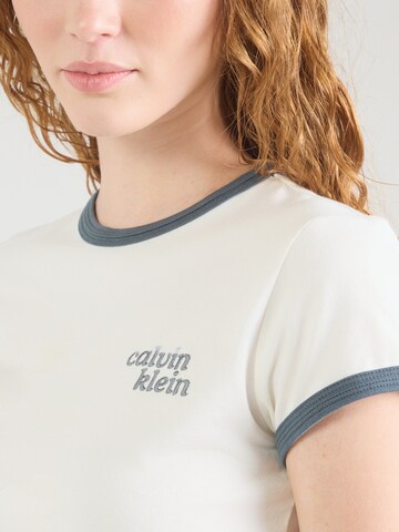 Regular T-shirt Calvin Klein Jeans en beige