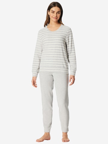 SCHIESSER Pyjama in Zilver: voorkant
