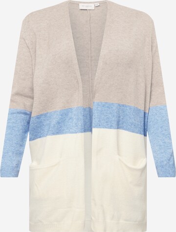 Cardigan ONLY Carmakoma en beige : devant