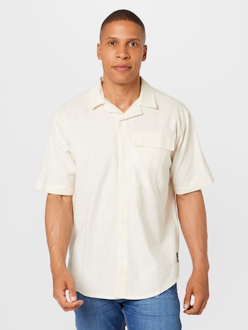 JACK WOLFSKIN - Comfort Fit Camisa funcional 'Nature Summer' em branco: frente