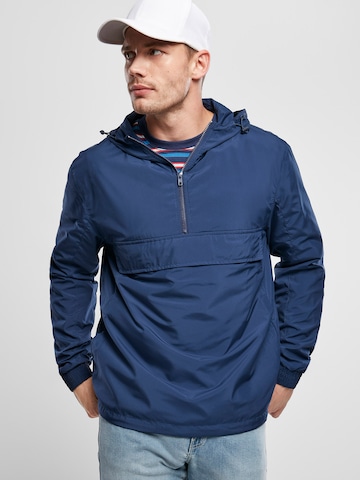 Urban Classics Between-Season Jacket in Blue: front