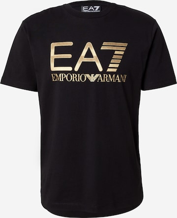 EA7 Emporio Armani T-Shirt in Schwarz: Vorderseite