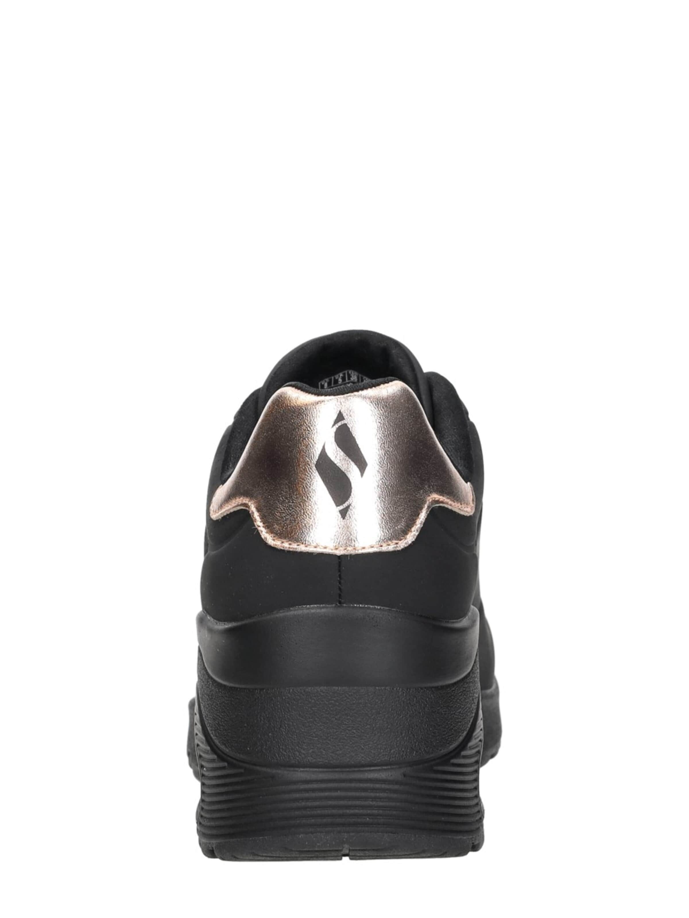 SKECHERS Sneakers laag 'Uno Wedge -Hi Steps' in Zwart