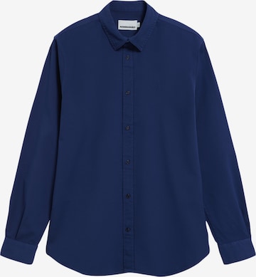 ARMEDANGELS Longsleeve GIAALO OVERSHIRT in Blau: Vorderseite