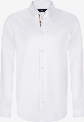 Jimmy Sanders Regular fit Button Up Shirt in White: front