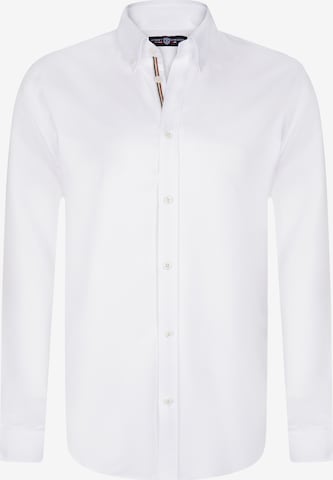 Coupe regular Chemise Jimmy Sanders en blanc : devant