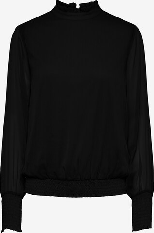 Pieces Petite Blouse 'Blume' in Black: front