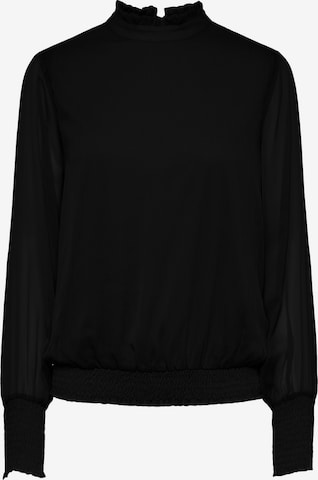 Pieces Petite - Blusa 'Blume' en negro: frente