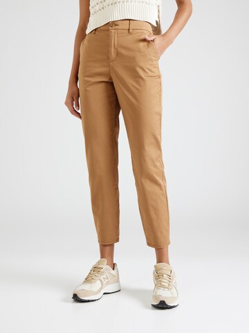 Effilé Pantalon chino s.Oliver en marron : devant