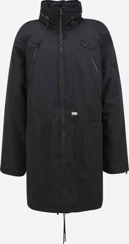 Urban Classics Winter Coat in Black: front