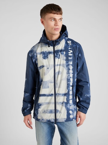 DIESEL Демисезонная куртка 'WARRETT' в Синий: спереди