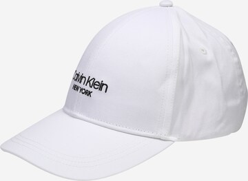 Calvin Klein Cap in Weiß: predná strana