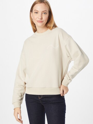 Sweat-shirt 'BE GOOD DO GOOD' Comfort Studio by Catwalk Junkie en beige : devant