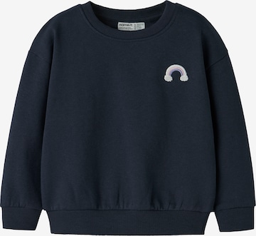 Bluză de molton 'NMFVALLENE' de la NAME IT pe albastru: față