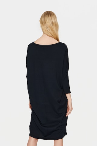 SAINT TROPEZ Úpletové šaty 'Mila' – černá